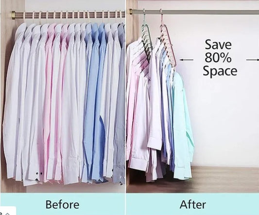 Multipurpose 9-Hole Space-Saving Hanger | Pack of 3 | 360° Rotatable