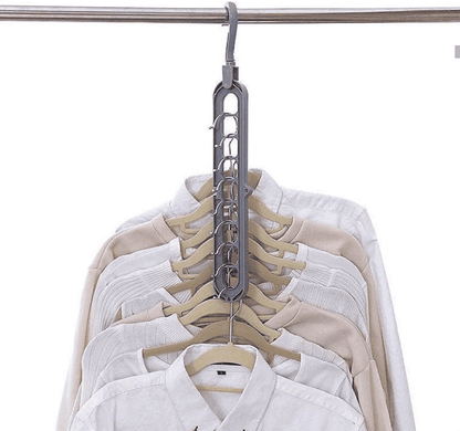 Multipurpose 9-Hole Space-Saving Hanger | 360° Rotatable