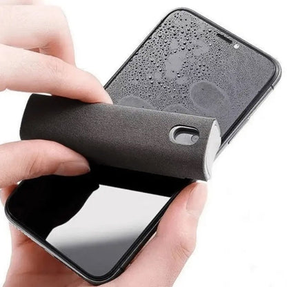 Mobile Phone Screen Cleaner | Portable Spray & Microfiber Wipe | Dust & Smudge Removal