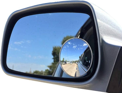 2pcs Round Blind Spot Mirrors – Wide-Angle Convex Safety Mirrors