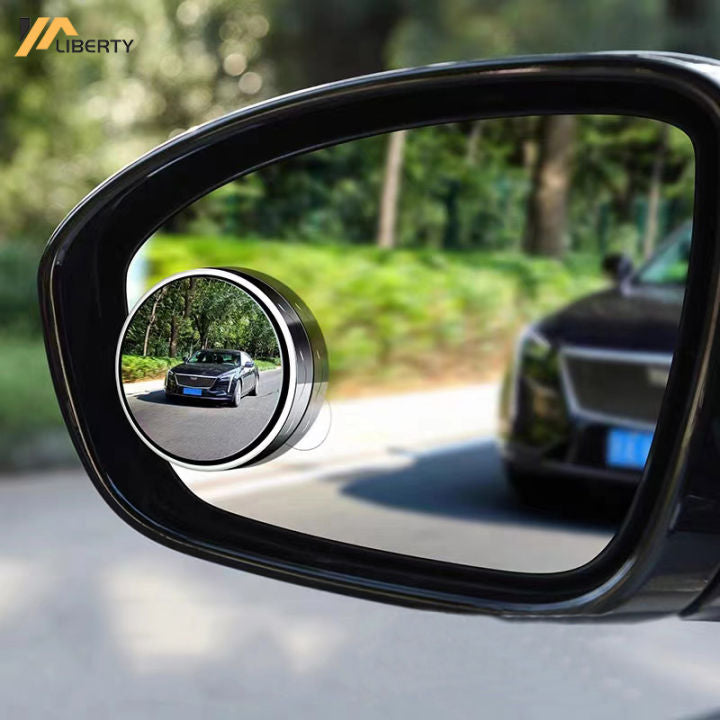 2pcs Round Blind Spot Mirrors – Wide-Angle Convex Safety Mirrors