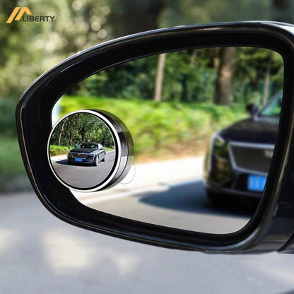 2pcs Round Blind Spot Mirrors – Wide-Angle Convex Safety Mirrors