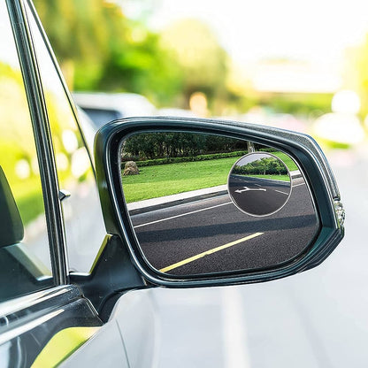 2pcs Round Blind Spot Mirrors – Wide-Angle Convex Safety Mirrors