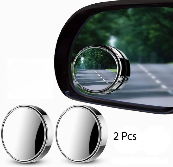 2pcs Round Blind Spot Mirrors – Wide-Angle Convex Safety Mirrors
