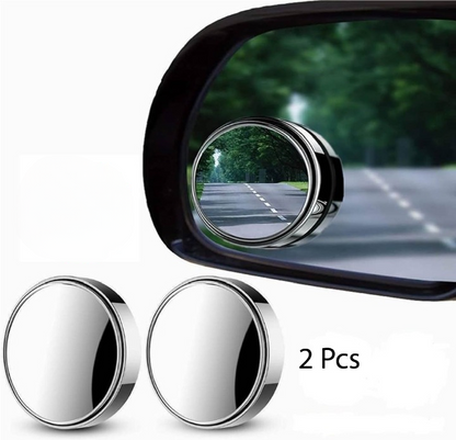 2pcs Round Blind Spot Mirrors – Wide-Angle Convex Safety Mirrors