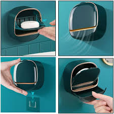 Wall-Mounted Soap Holder with Drain Tray | Kitchen & Bathroom