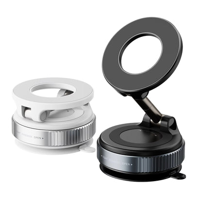 Magnetic 360° Car Phone Holder – Strong Suction & Adjustable Viewing