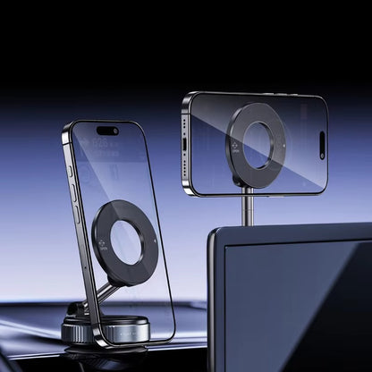 Magnetic 360° Car Phone Holder – Strong Suction & Adjustable Viewing