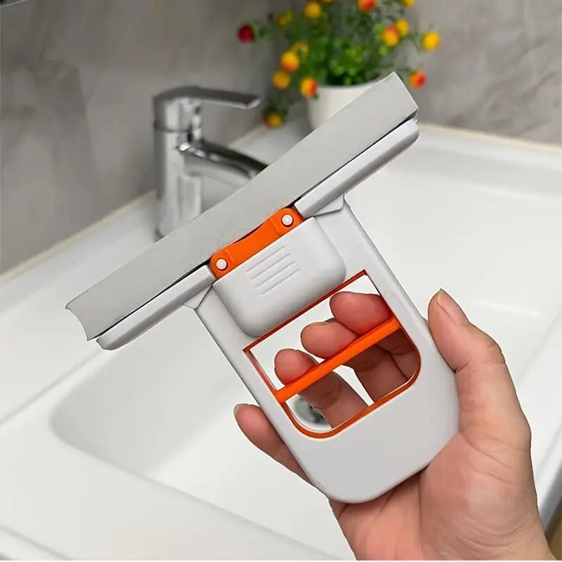 Foldable Desktop Mini Sponge Mop | Portable Wet & Dry Cleaning | Self-Squeezing Mop for Kitchen, Bathroom, Car & Glass