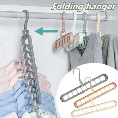 Multipurpose 9-Hole Space-Saving Hanger | 360° Rotatable