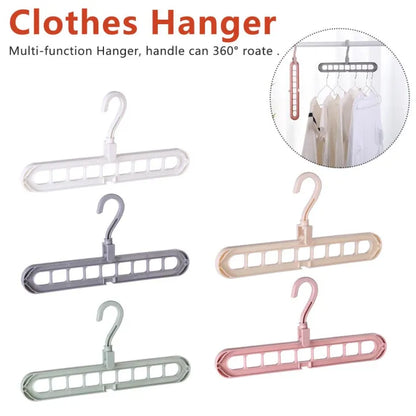 Multipurpose 9-Hole Space-Saving Hanger | 360° Rotatable