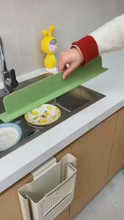 Silicone Sink Splash Guard with Suction | Flexible Water Splash Stopper for Kitchen & Bathroom – 12 Inch