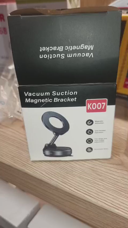 Magnetic 360° Car Phone Holder – Strong Suction & Adjustable Viewing