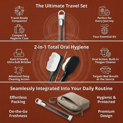 Ultra Soft Bristles Nano Toothbrush with Travel Case
