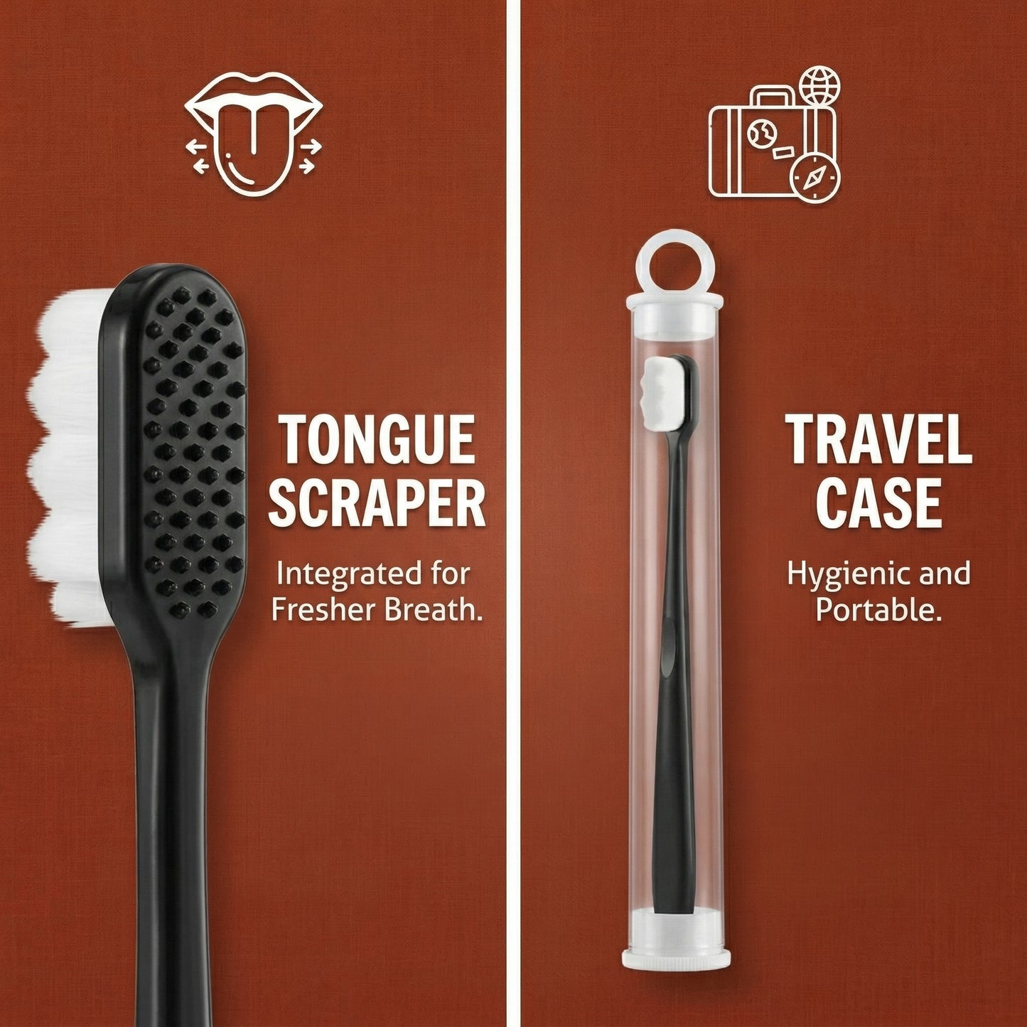Ultra Soft Bristles Nano Toothbrush with Travel Case